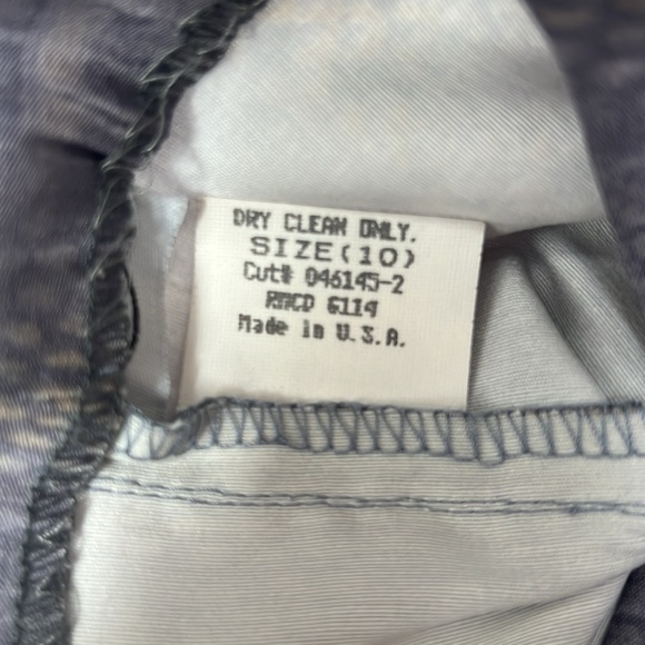 Laundry By Shelli Segal Y2K 90’s Snakeskin Pattern Gray Tan Pants Boot leg Sz 10 - Picture 6 of 6